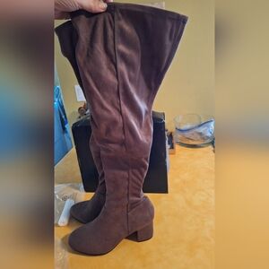 Torrid Brown Knee-High Boots